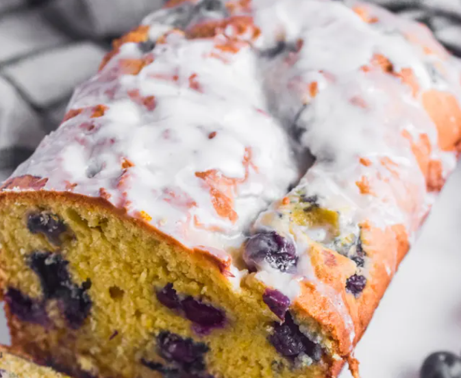 Orange and blueberry yogurt cake!