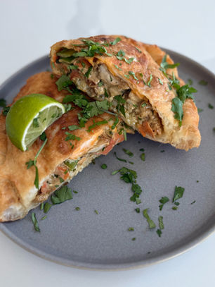 Thai Green Curry Chicken Panzerotto