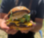triple smash burger