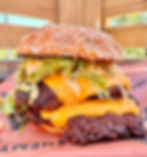 triple smash burger