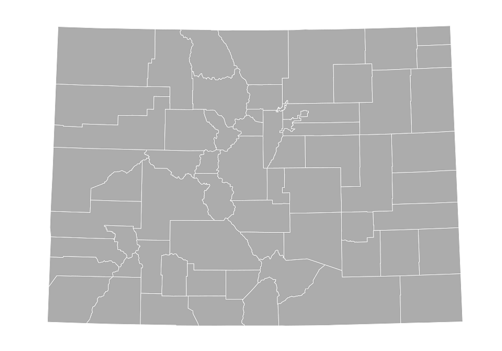 Map of Colorado service regions