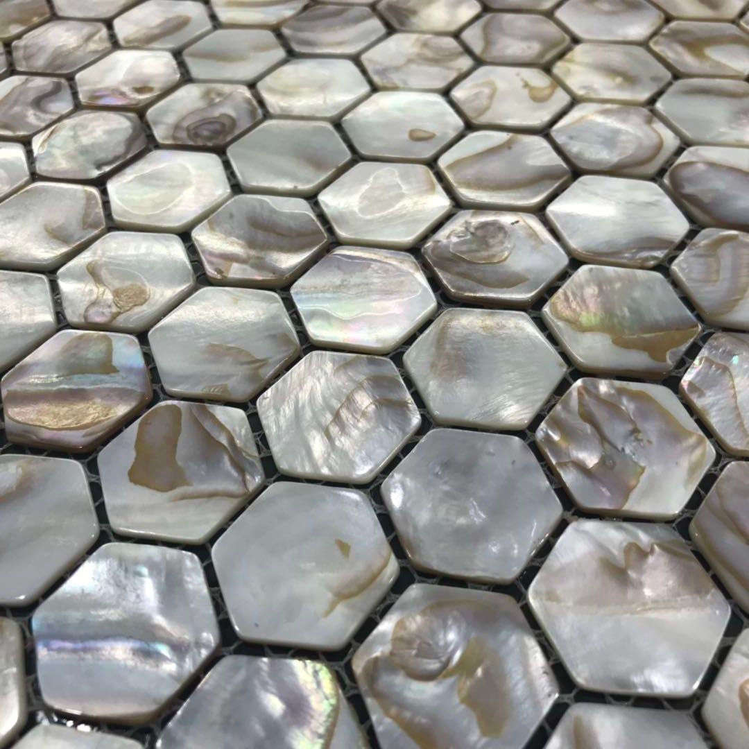 Shell Hexagon Mosaic Tile
