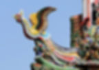 Fenghuang on roof of Mengjia Longshan Temple in Taipei, Taiwan