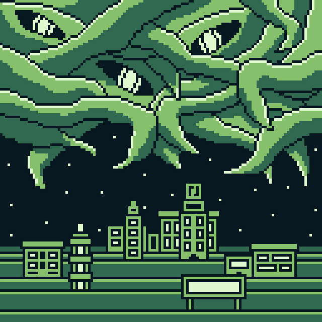 Video game with kraken-like creature