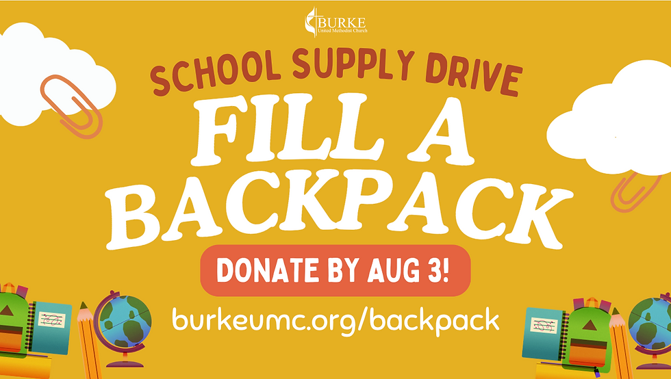 Fill A Backpack School Supply Drive