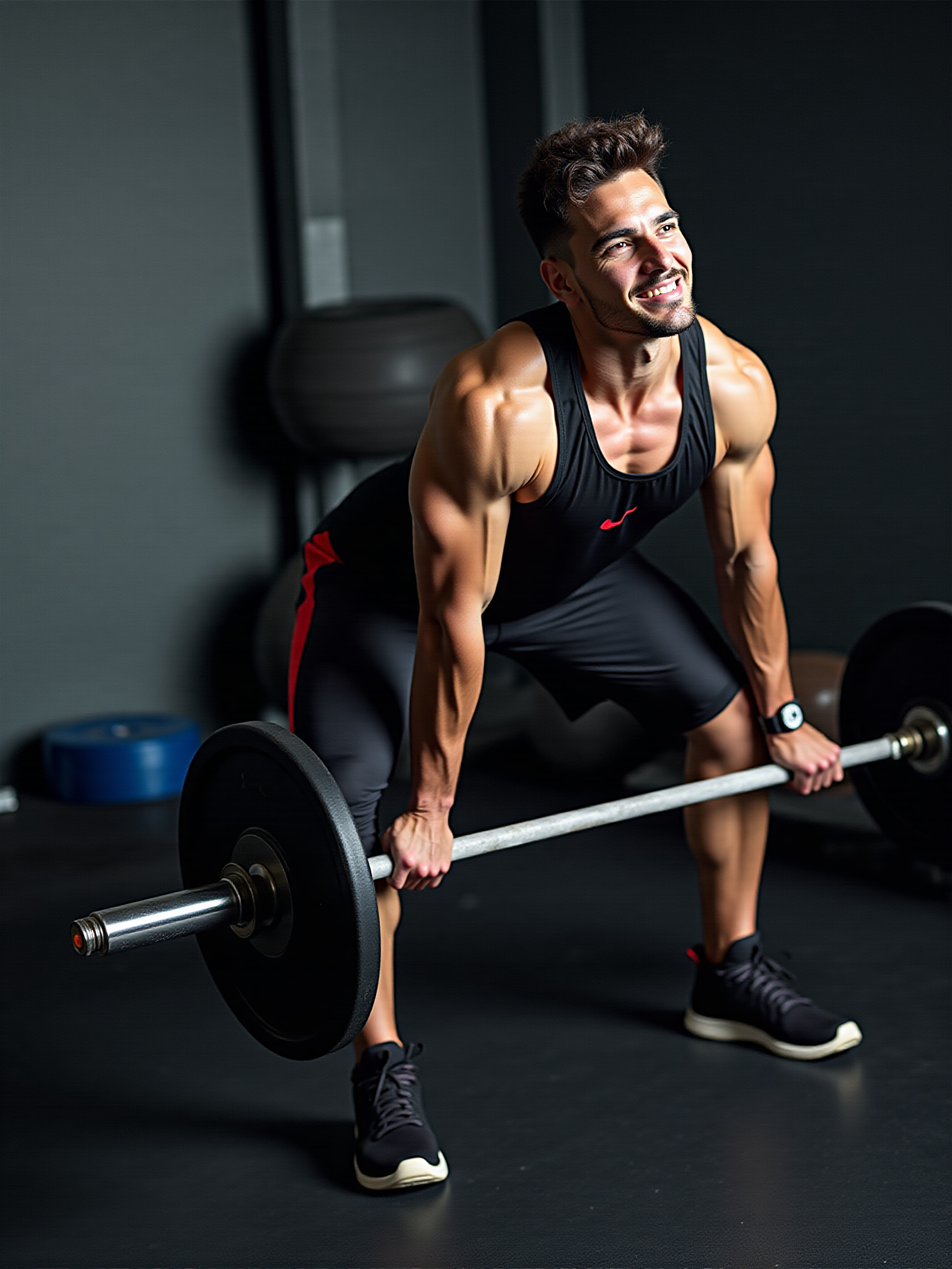 Man performing exercise.