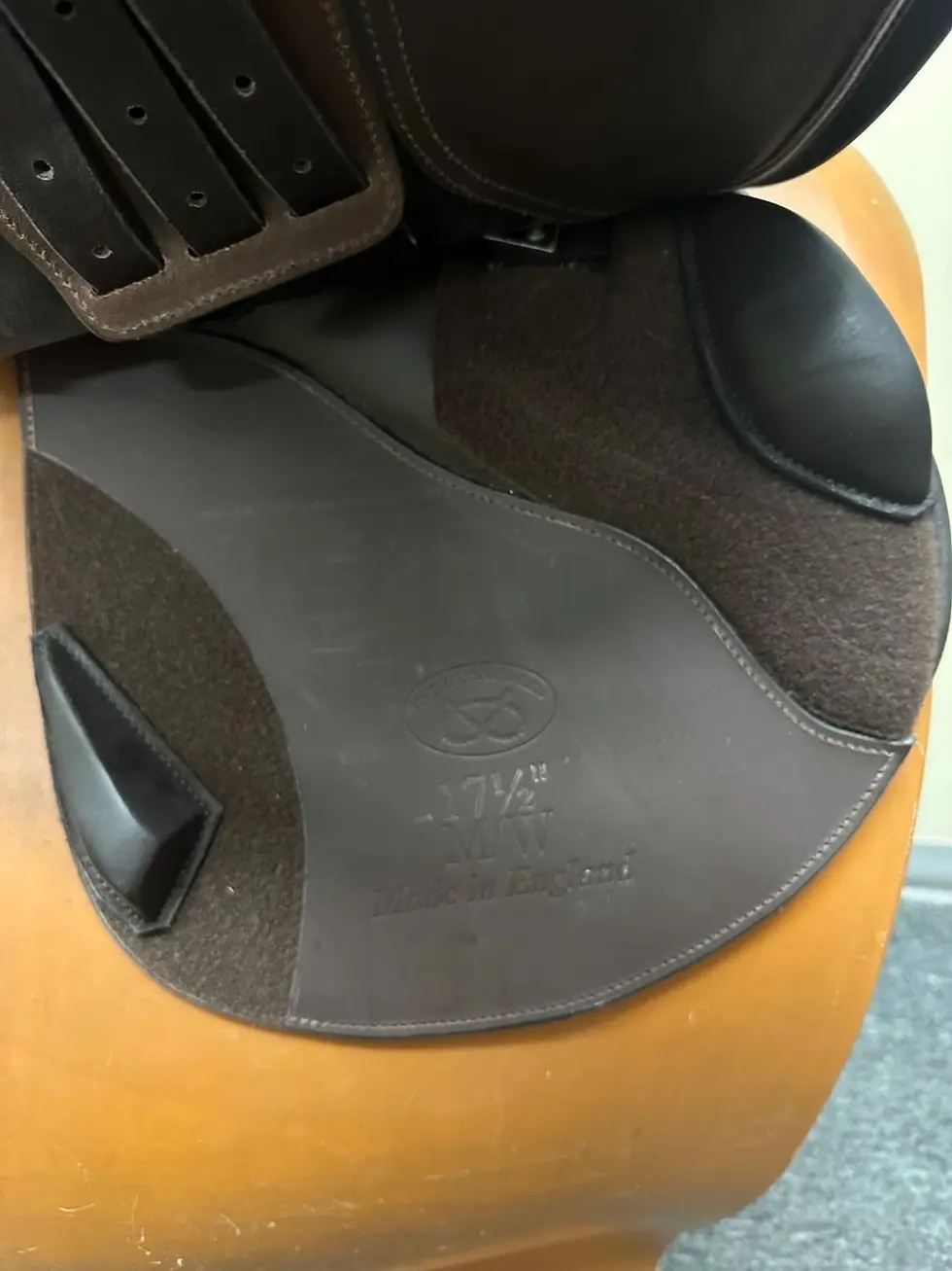 Thumbnail: Ryder Jump GP Saddle 17.5” Medium Wide Tree Brown Leather