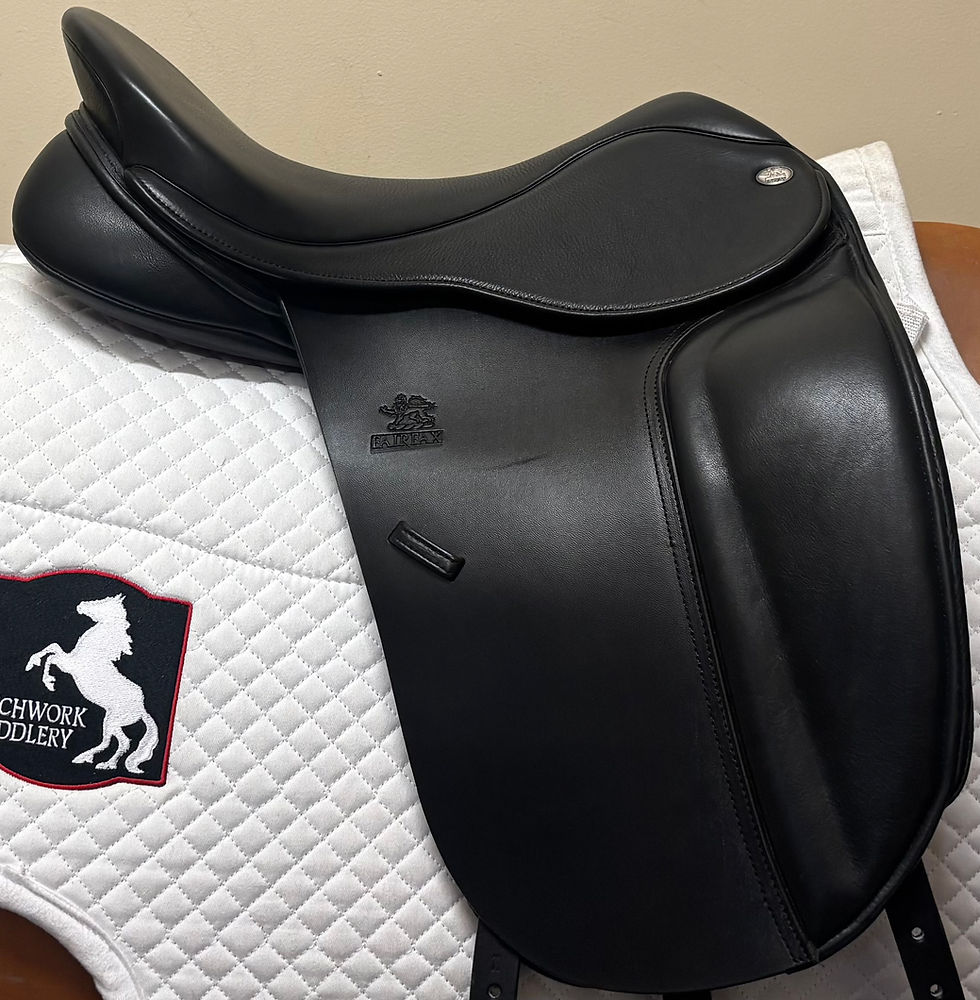 Thumbnail: Fairfax Classic Open Seat Dressage 17.5" $2550 #476