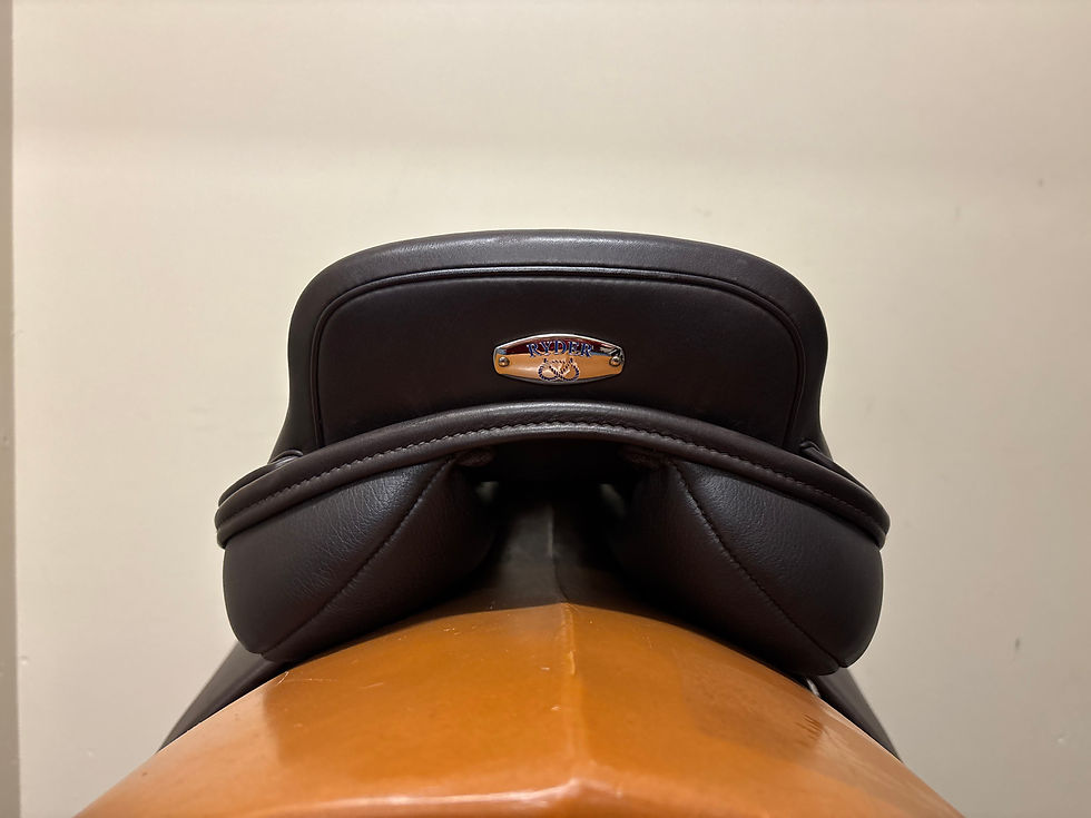 Thumbnail: Ryder Jump GP Saddle 17.5” Medium Wide Tree Brown Leather