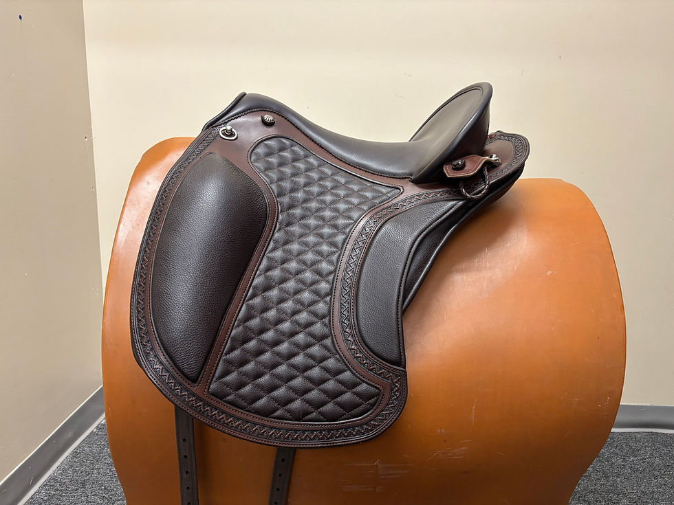 Thumbnail: DP Saddlery El Campo Shorty Saddle Sz 2 $5186 #1007
