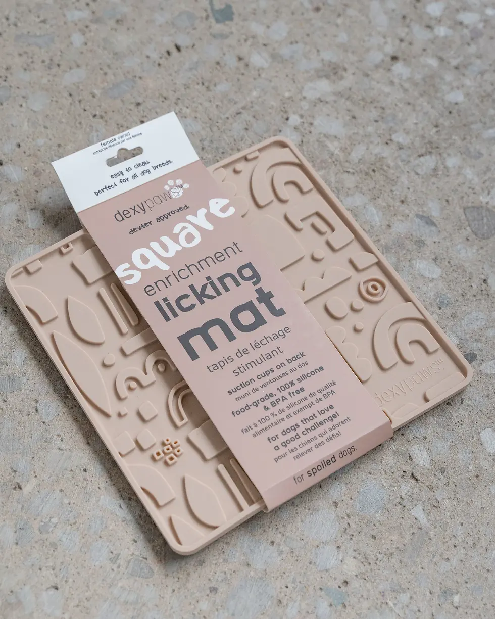 Thumbnail: Dexypaws Nude Square Enrichment Lick Mat