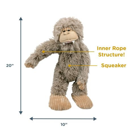 Thumbnail: Bigfoot plush dog toy featuring mythical Bigfoot creature designs with durable fabric and squeaker for interactive play
