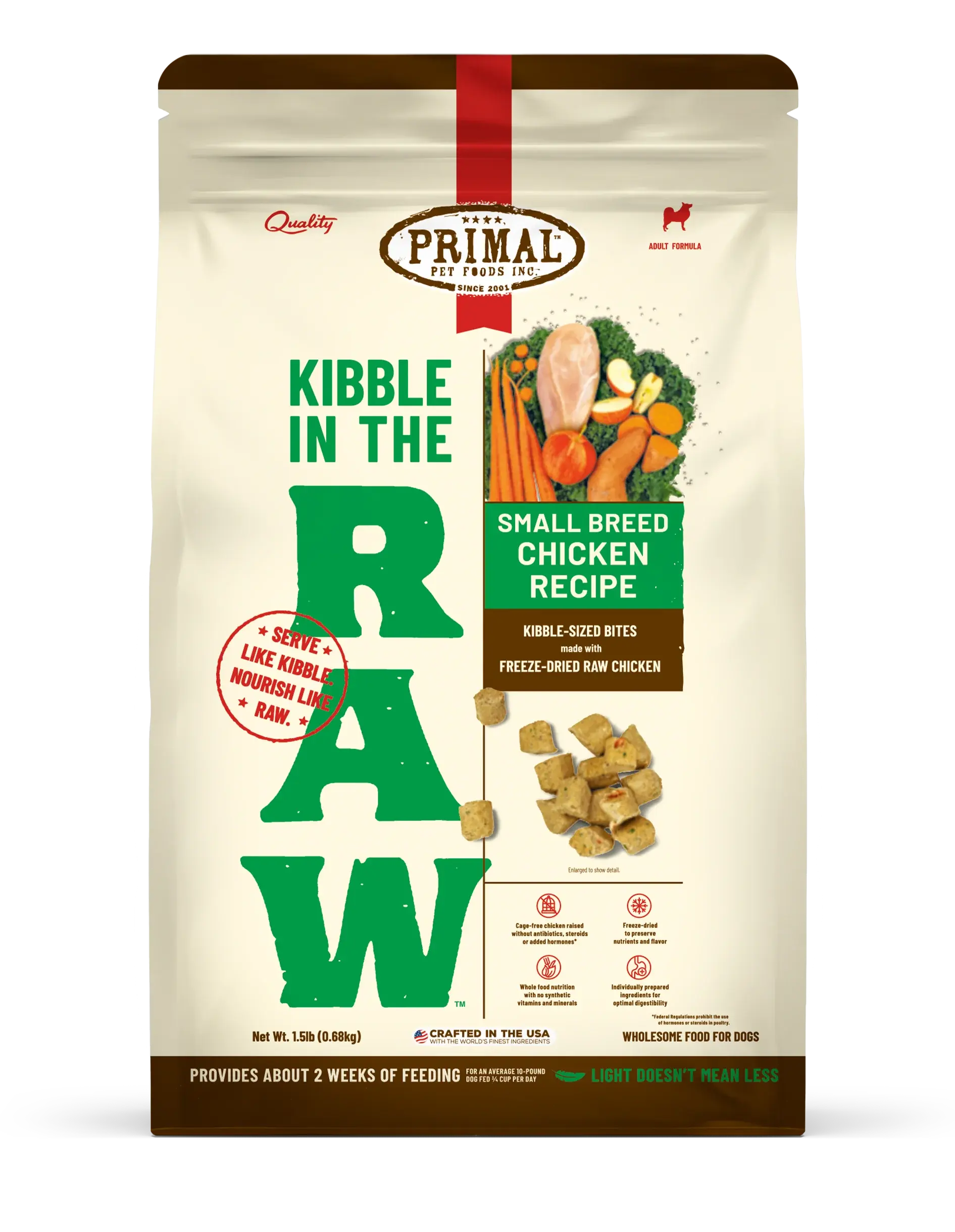 Primal Kibble in the Raw Small Breed Recipe