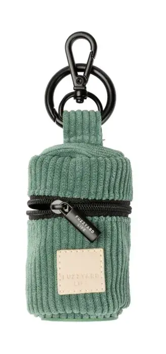Thumbnail: Fuzzyard Myrtle Green Poop Bag Dispenser, a holder for dog waste bags designed for pet owners.