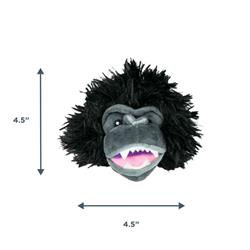 Thumbnail: Tall Tails Gorilla Head 2-in-1 Fetch Ball Dog Toy with a playful yeti design and durable, textured surface for fetching