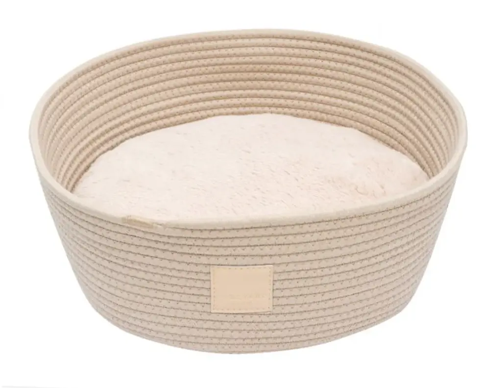 Thumbnail: A stylish rope basket bed, perfect for providing your pet with a comfortable and cozy lounging spot.