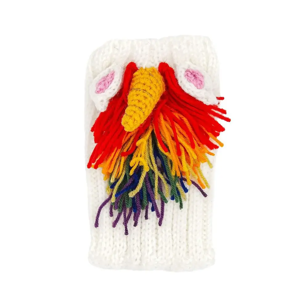 Thumbnail: Zoo Snoods for pets – handmade knit snoods to keep your pet's ears and neck warm and cozy.