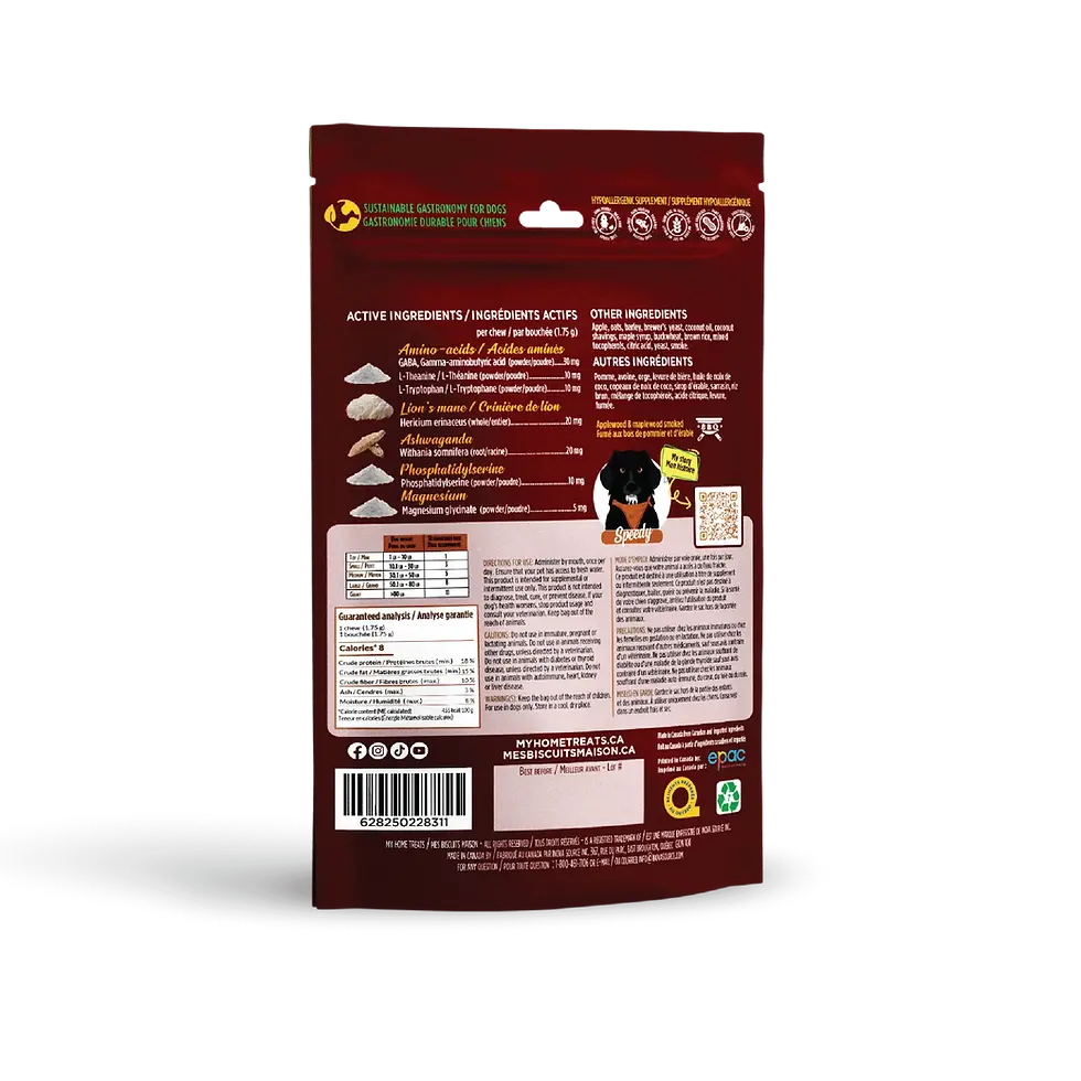 Thumbnail: Healthy, Health Canada-approved dog treats made with premium ingredients for a happy and safe snack.