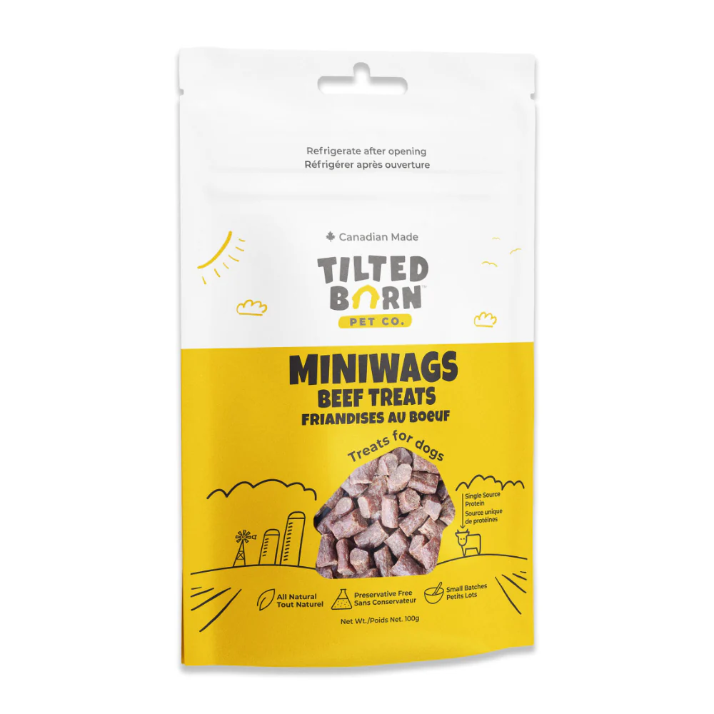 Tilted Barn Beef Mini Wags 100g CHOW Bella Pets
