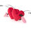 Thumbnail: Pet P.L.A.Y. Puppy Love Fur-Ever Hearts plush dog toy, heart-shaped with squeaker, soft fabric, perfect for Valentine's Day