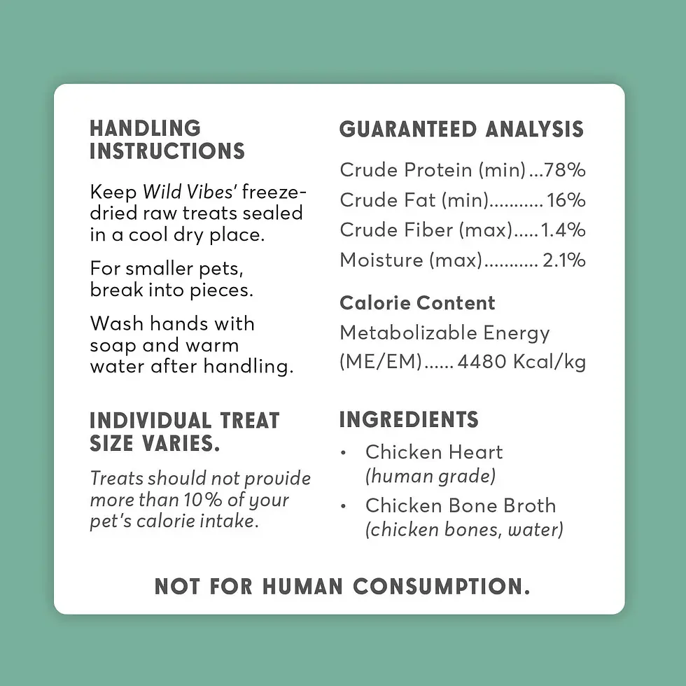 Thumbnail: Wild Vibes Treat Co. dog treats, made with all-natural, high-quality ingredients to provide a healthy and delicious snack