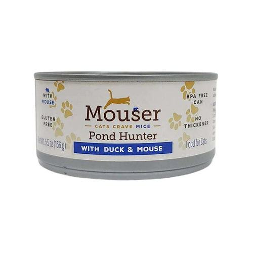 Mouser Pond Hunter Canned Cat Food - Duck & Mouse Recipe