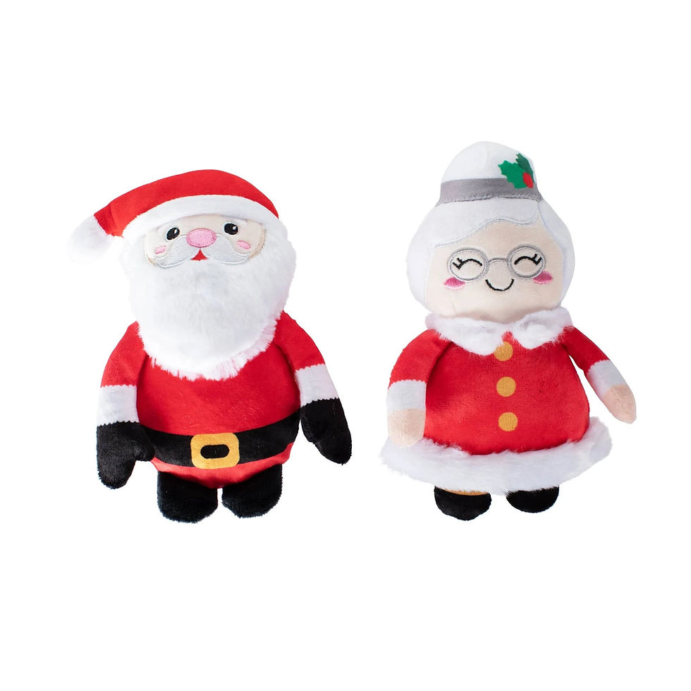 Fringe 'Mr & Mrs Santa Paws' Plush Dog Toy Set