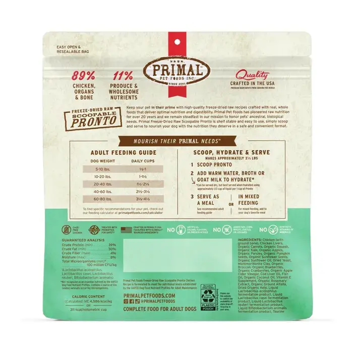 Thumbnail: Primal Canine Freeze-Dried Raw Pronto Chicken