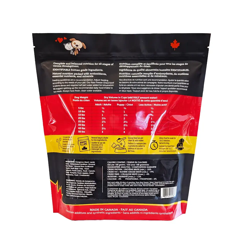 Thumbnail: Puppy Love Raw Freeze Dried Feast - Kickin' It Kangaroo