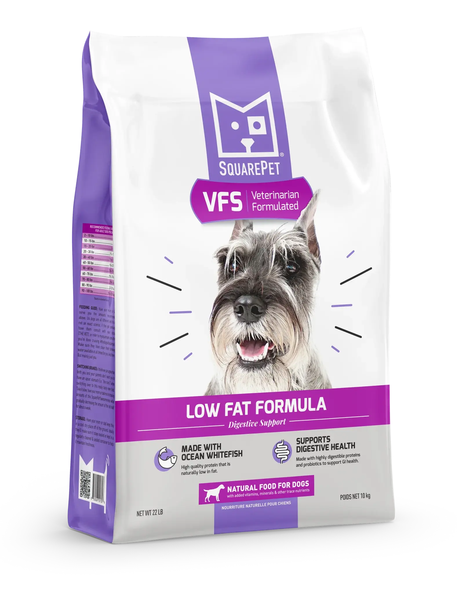 Image of Square Pet Low Fat Formula, a premium dog food designed to support weight management and digestive health