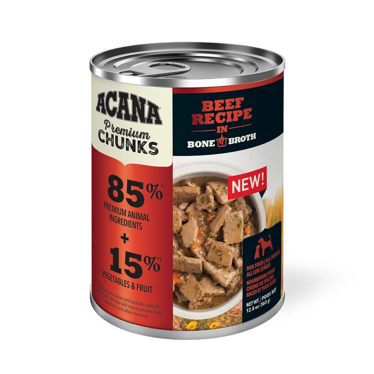 Acana Premium Chunks - Beef Recipe in Bone Broth