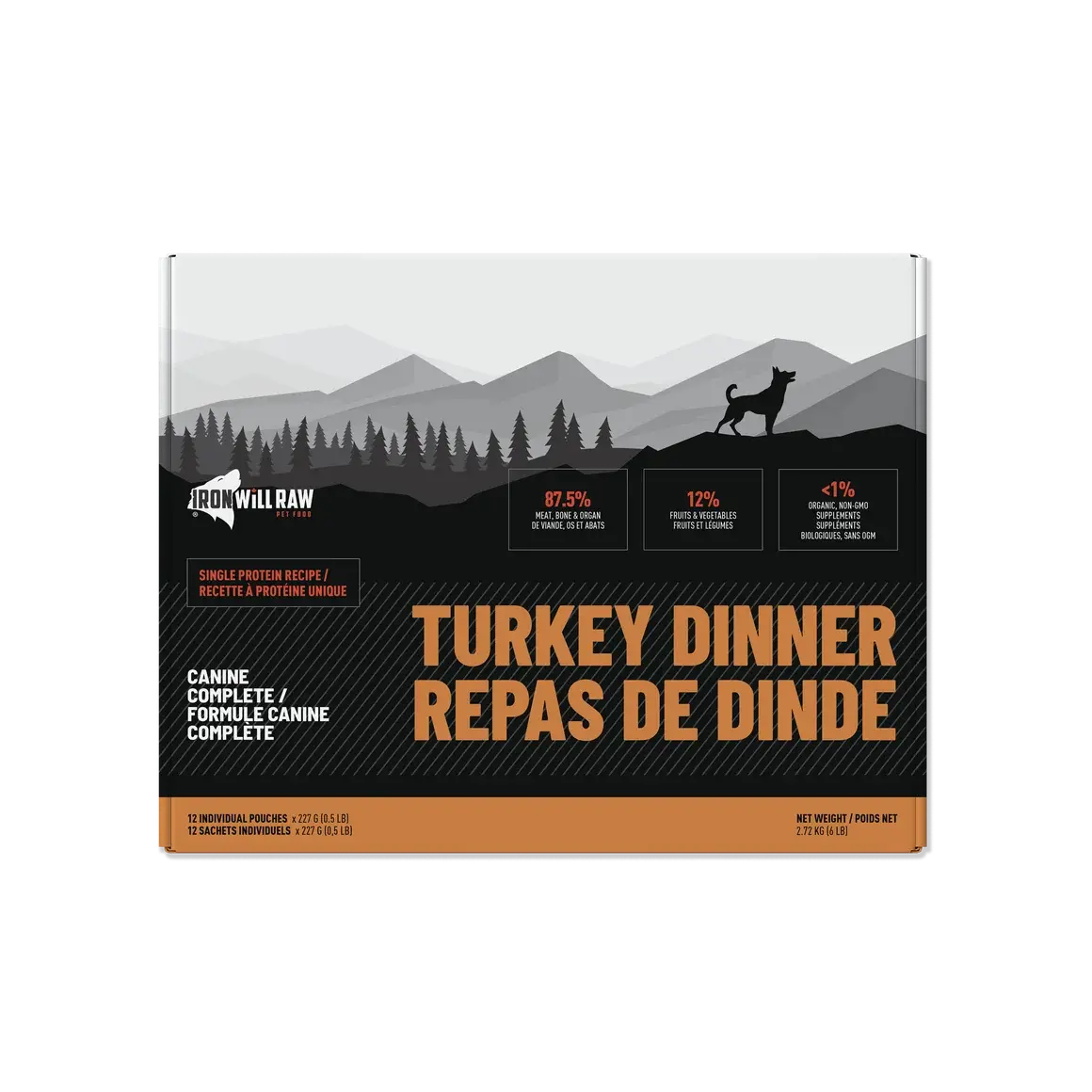 Iron Will Raw Canine Complete - Turkey Single Protein