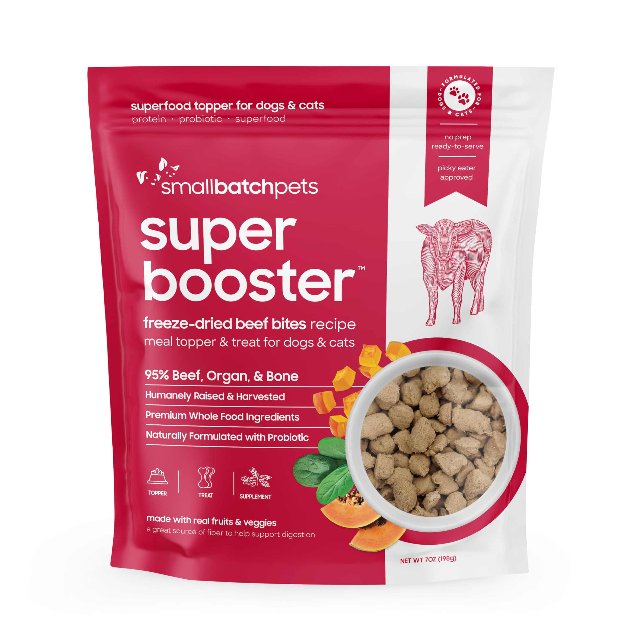 Smallbatch Freeze-Dried Super Booster Beef Bites