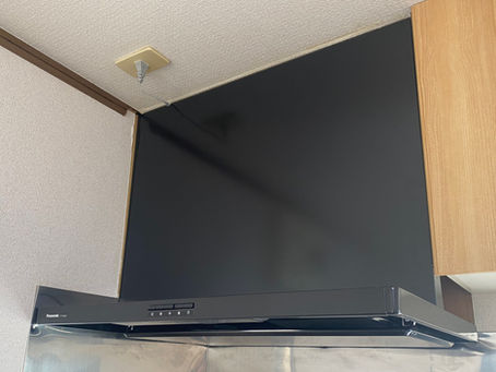 ﾚﾝｼﾞﾌｰﾄﾞﾌｧﾝ交換しました。