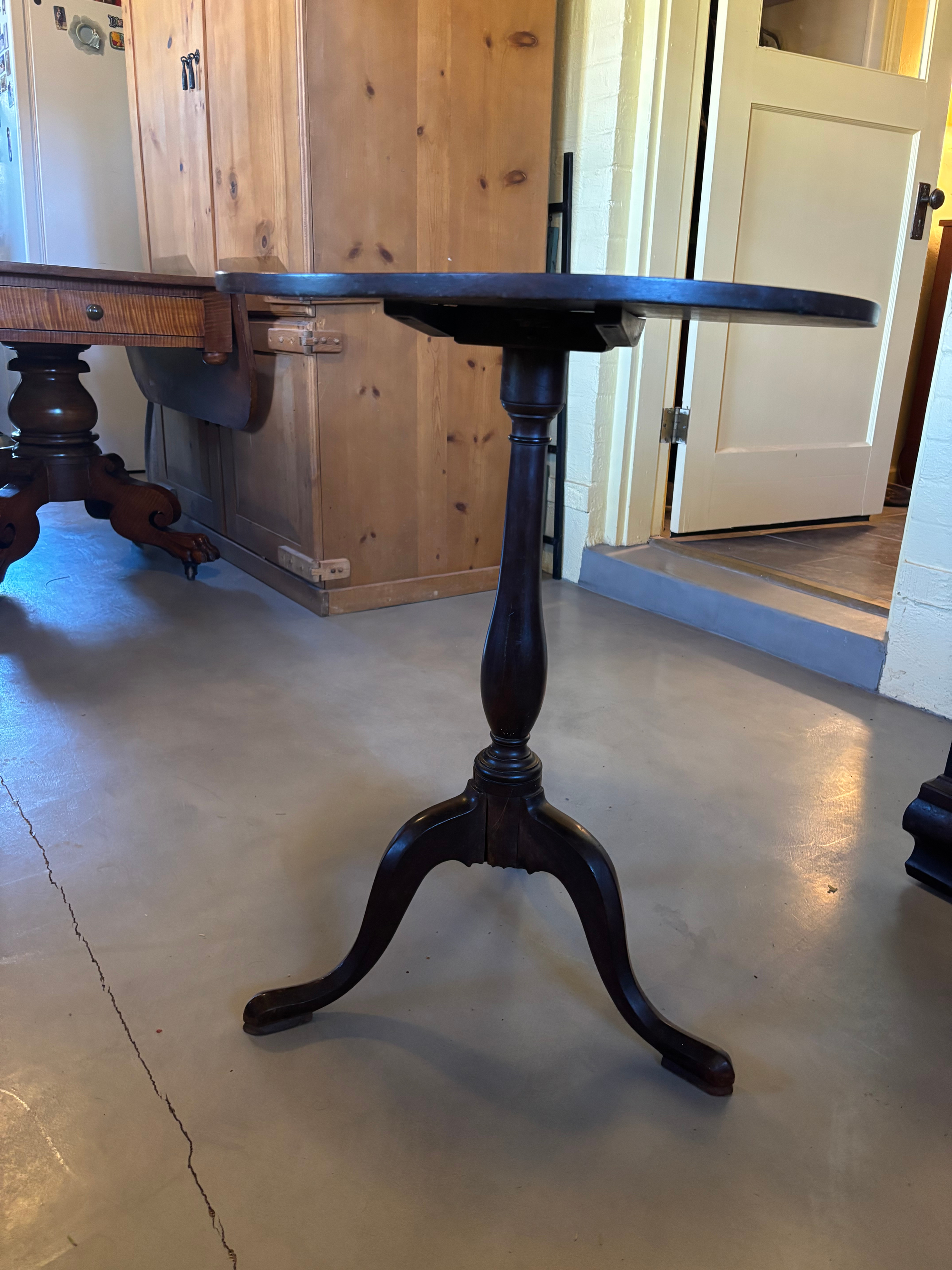 Queen Anne Mahogany Candle Stand, Ca. 1780