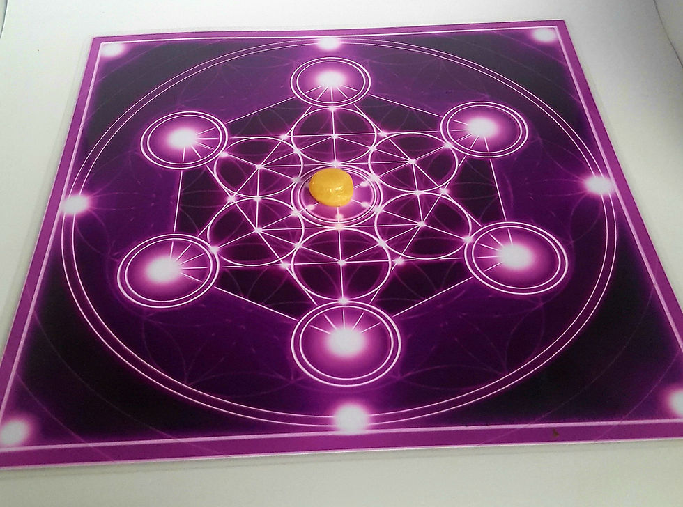 Thumbnail: Metatron's Cube Violet Flame Crystal Grid/ Manifesting Crystal Grid