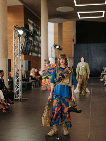 Fashion Collection on a Runway