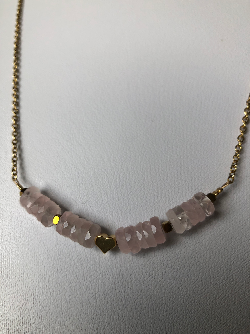 Miniature : Collier Eliane rose