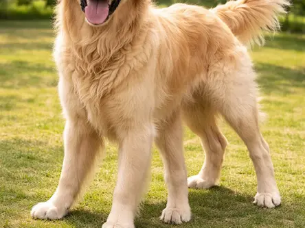 An AI generated dog with 5 legs