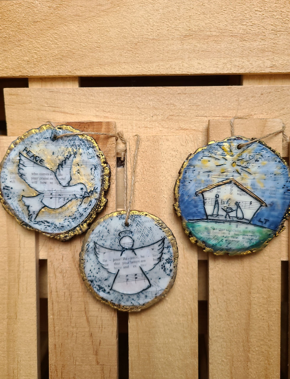 Thumbnail: Nativity Hymnal Christmas Ornament