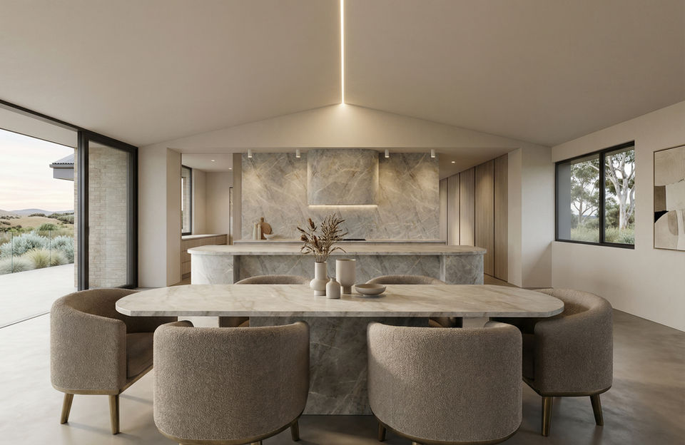 Luxury custom kitchen interior design and premium island bench joinery documentation in Waurn Ponds by Ikonik Design.