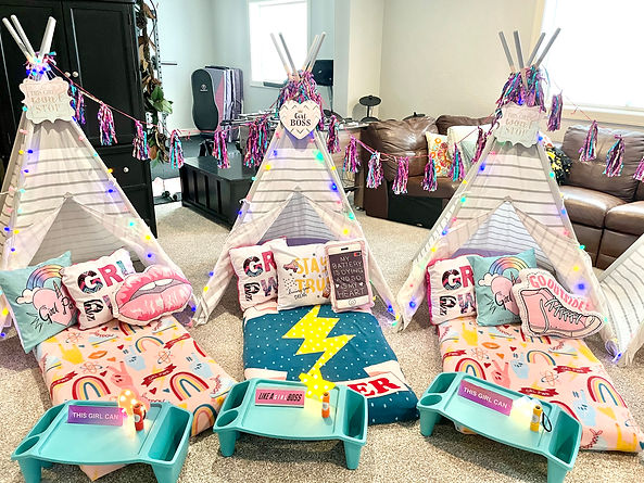girl power tent teepee sleepover