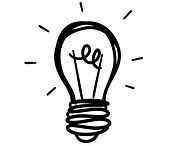 A shining lightbulb