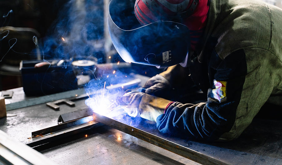 Person welding