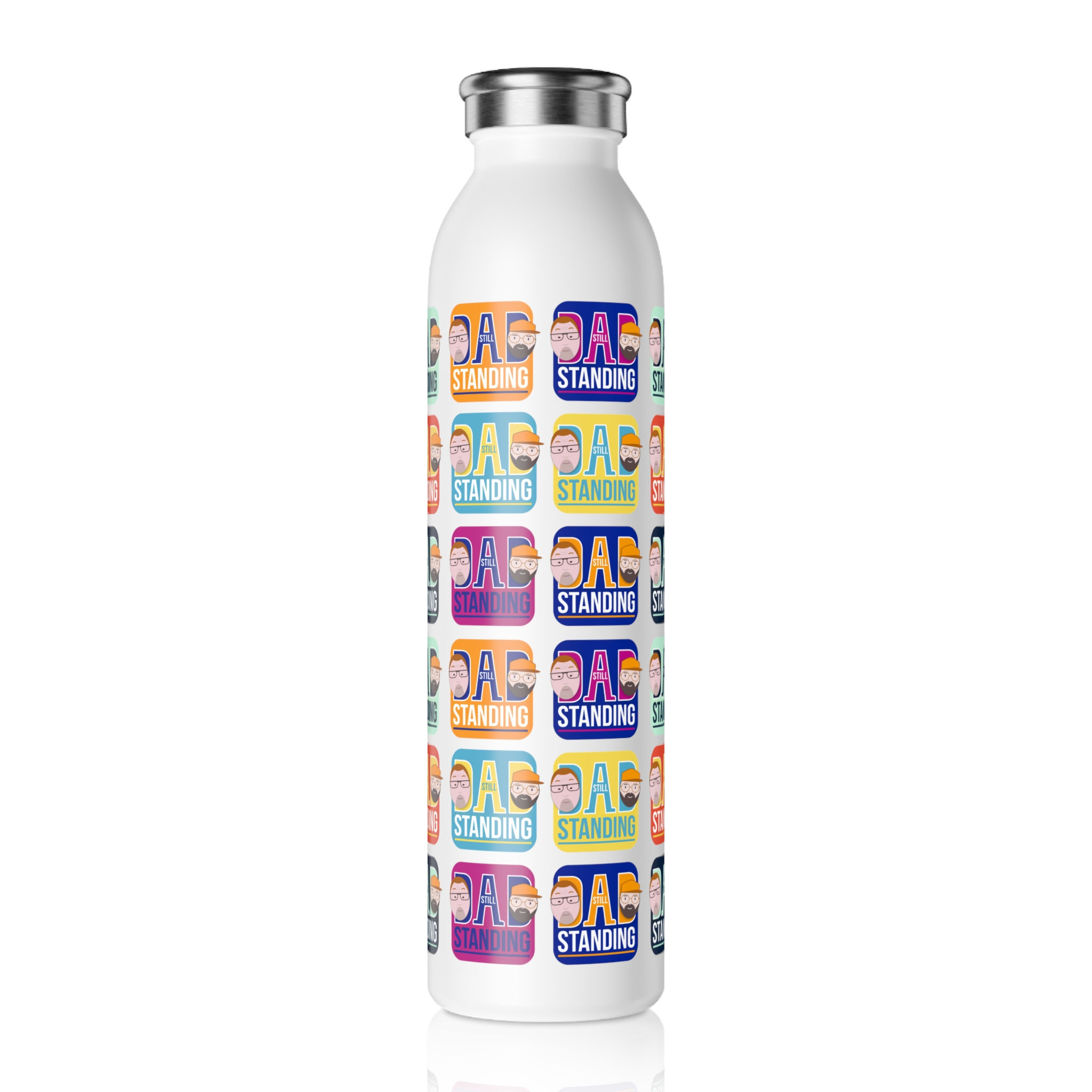 Slim Water Bottle — Dad Still Standing Collage