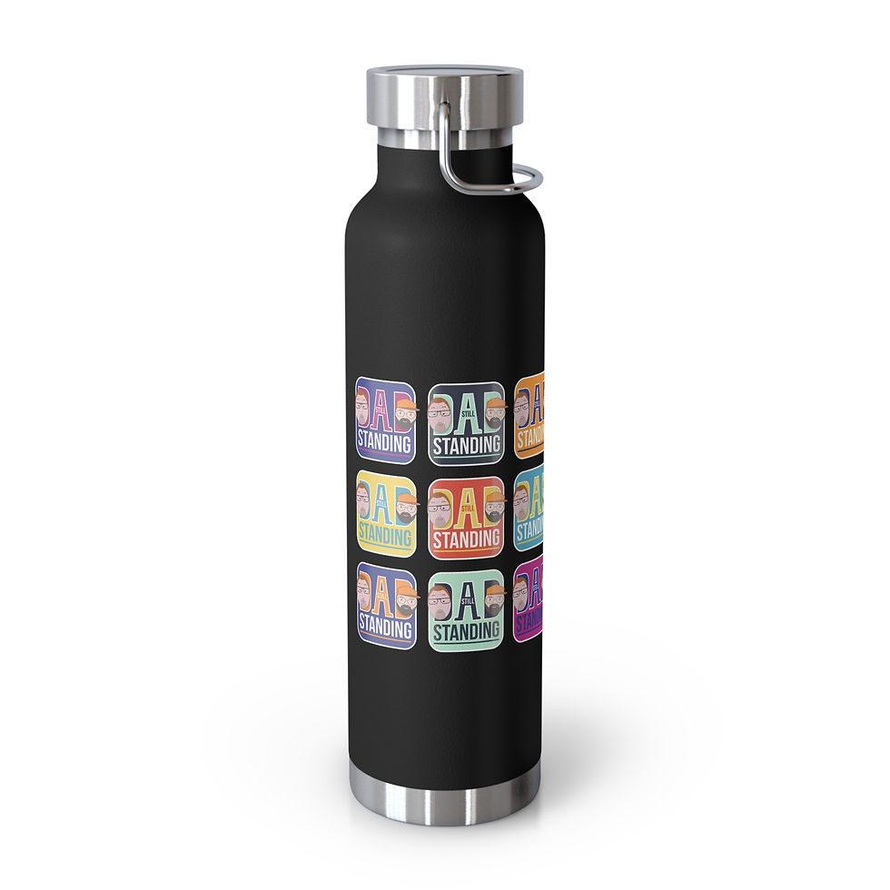 Thumbnail: 22oz Copper Vacuum Bottle — Pop Art Design