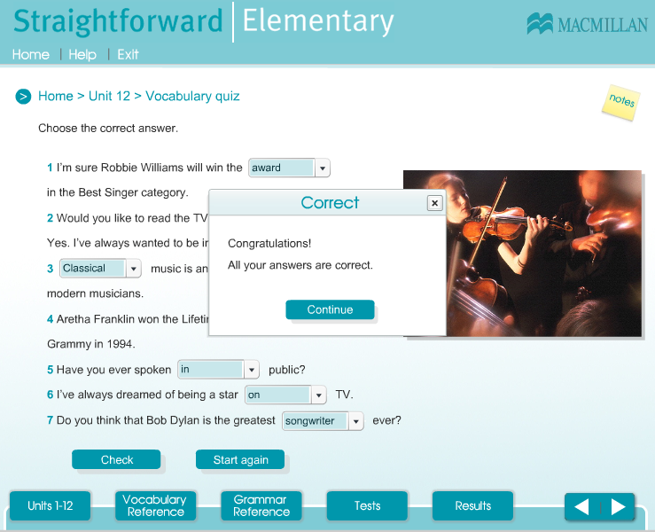 vocabulary quiz