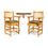 Thumbnail: Spencer Marston Half-Moon Deluxe Plus Table and 2-Chair Set