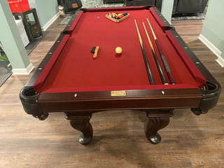 A Pool Table Billiard Set