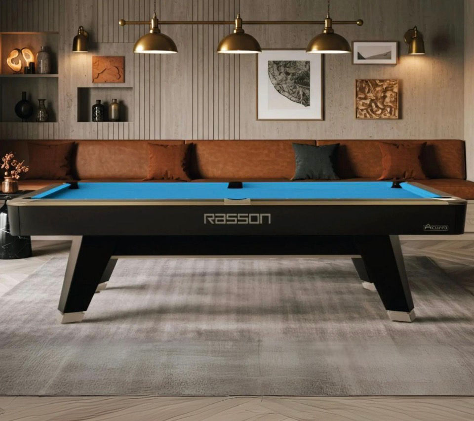 Thumbnail: Rasson Acurra Pool Table, 7/8/9 Sarum gray/ Black